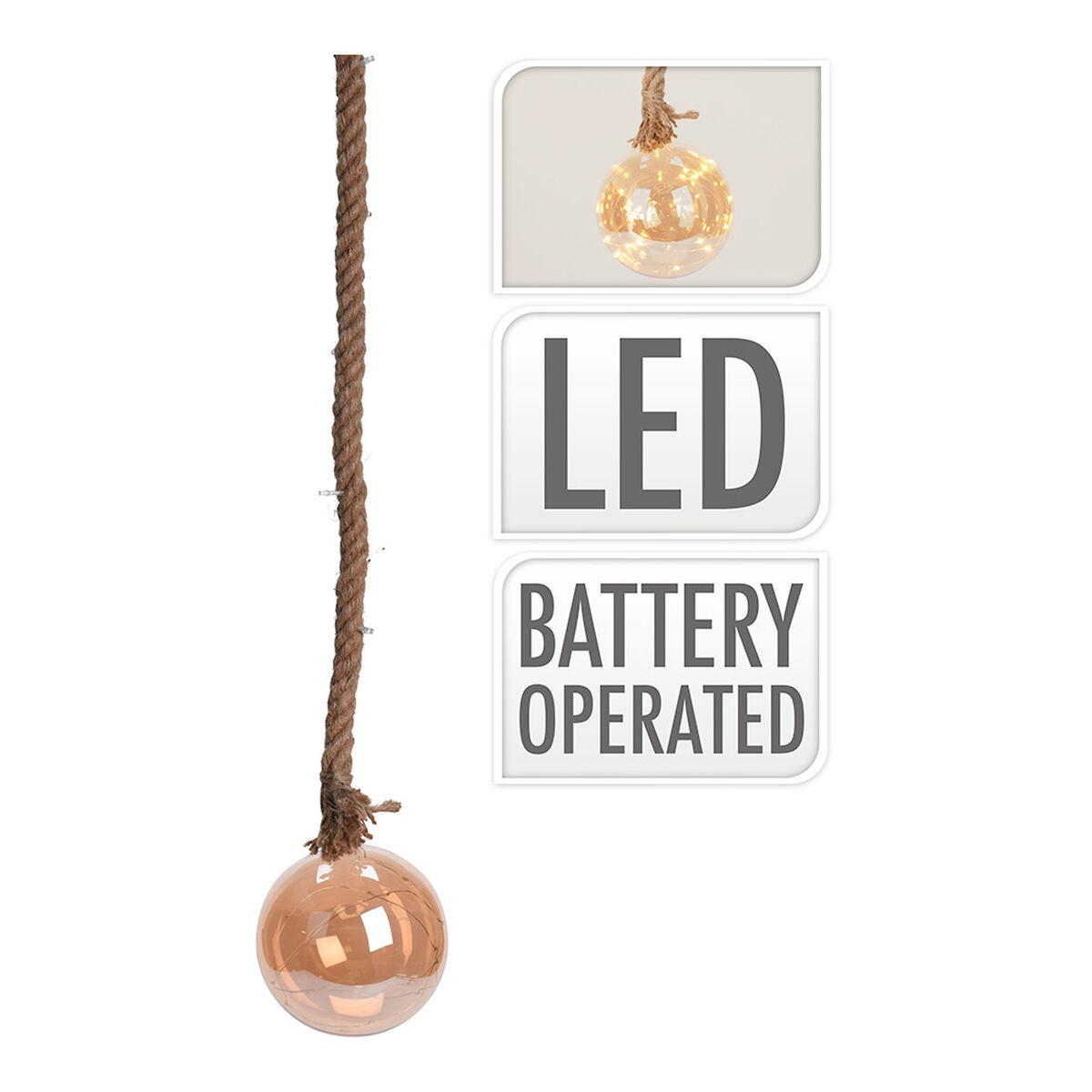 LED-lampa Gul Ambra Ø15 CM (1 antal) - 4