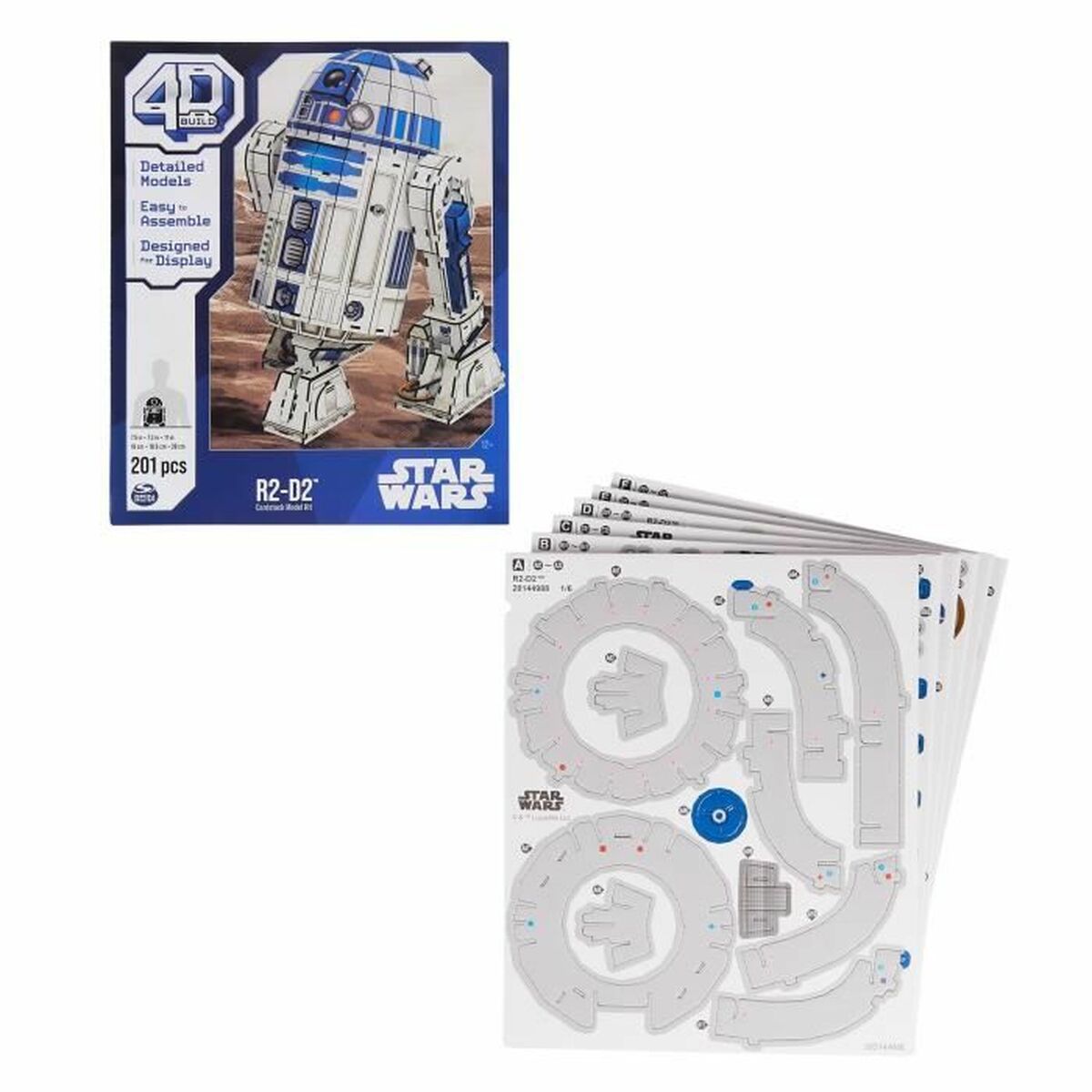 Byggsats Star Wars R2-D2 201 Delar 19 x 18,6 x 28 cm Vit Multicolour - 4
