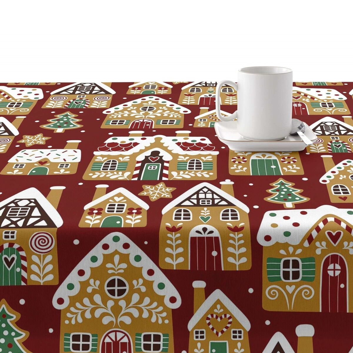 Fläckresistent bordsduk i harts Belum Merry Christmas Multicolour 250 x 140 cm - 2