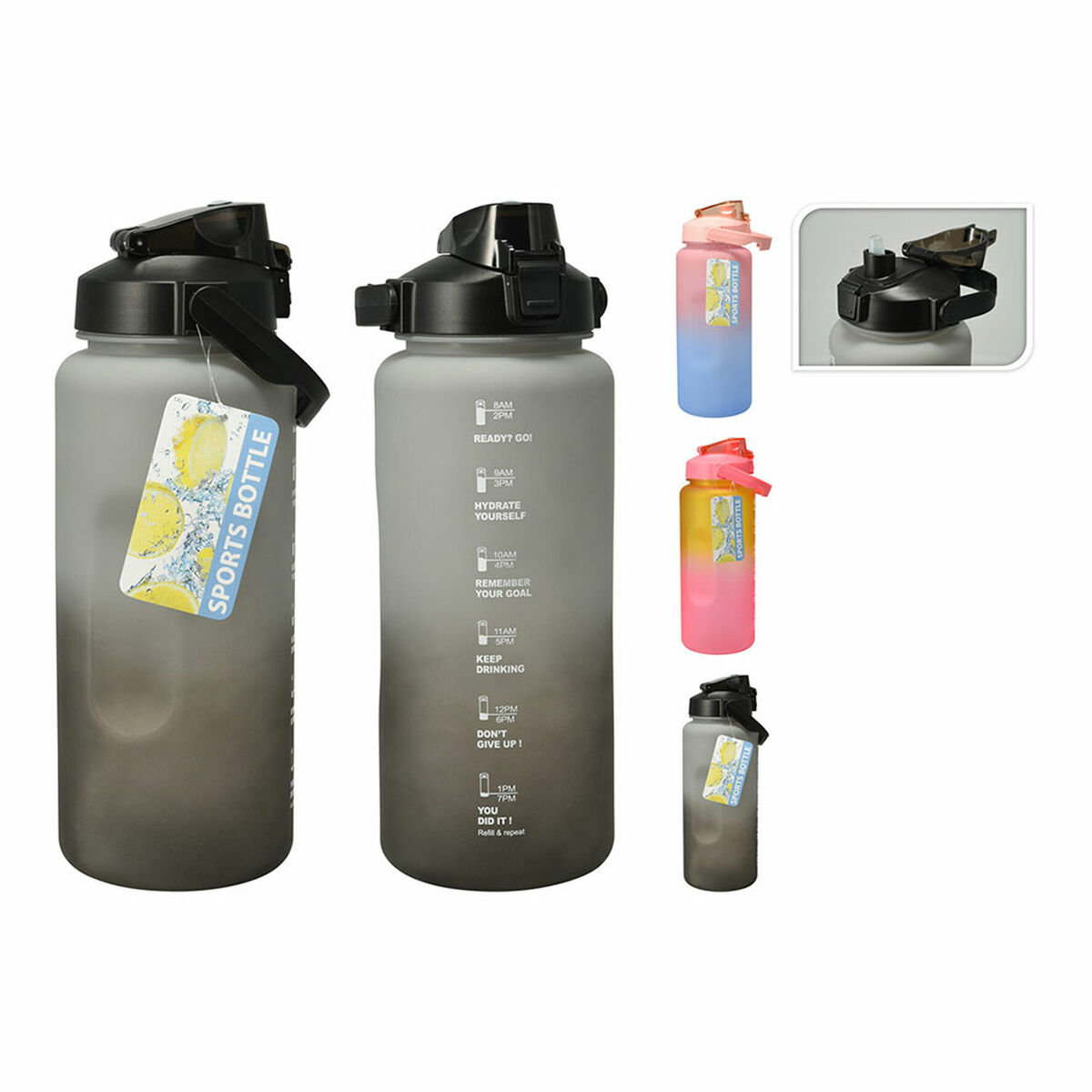 Vattenflaska Lifetime 2 L Plast