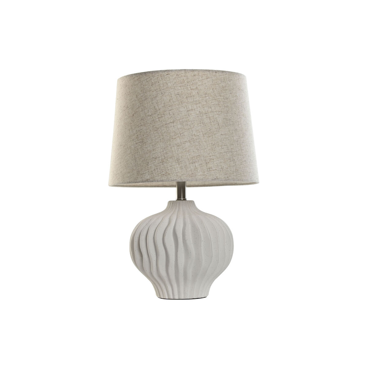Bordslampa Home ESPRIT Vit Beige 50 W 220 V