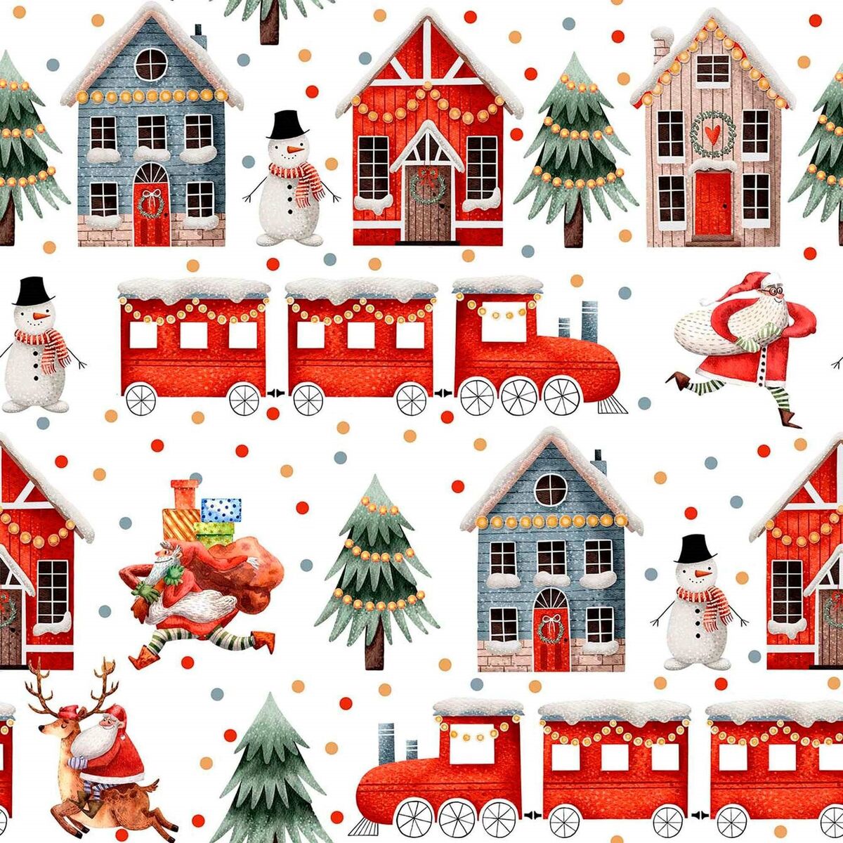 Fläckresistent bordsduk i harts Belum Merry Christmas Multicolour 100 x 140 cm - 4