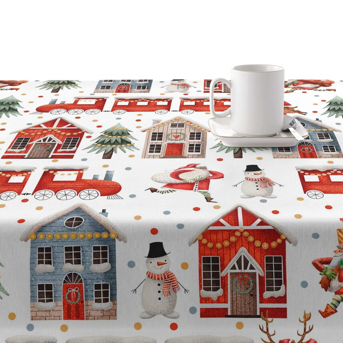 Fläckresistent bordsduk i harts Belum Merry Christmas Multicolour 100 x 140 cm - 2