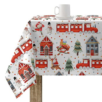 Fläckresistent bordsduk i harts Belum Merry Christmas Multicolour 100 x 140 cm
