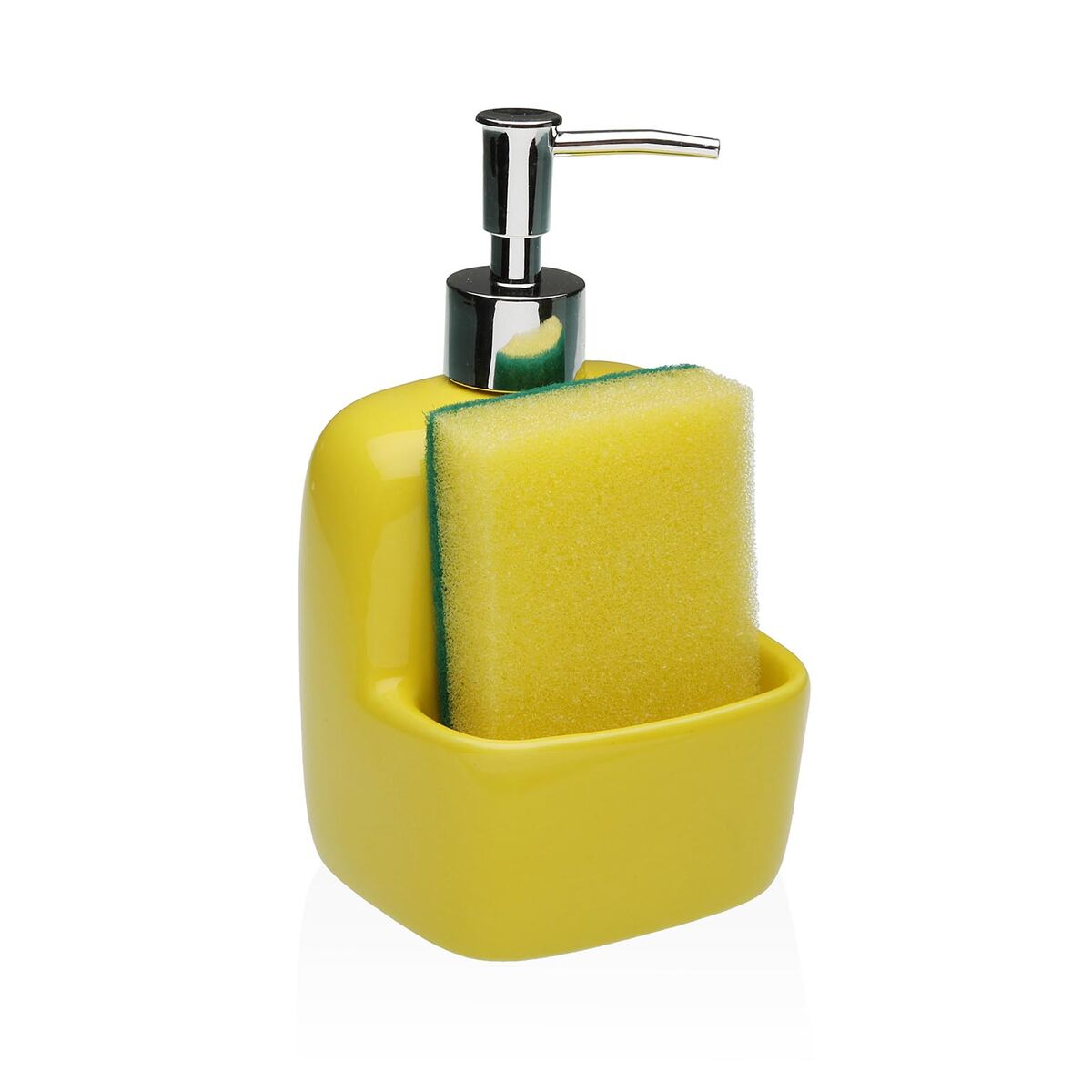 Tvåldispenser Versa Gul Keramik 9,4 x 17,8 x 10,5 cm