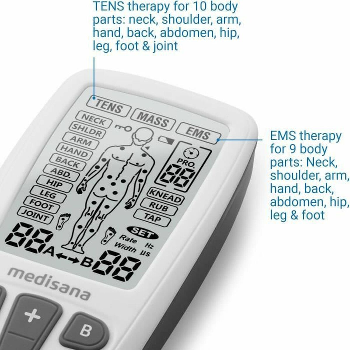 Elektrisk muskelstimulator Medisana Svart/Vit - 4