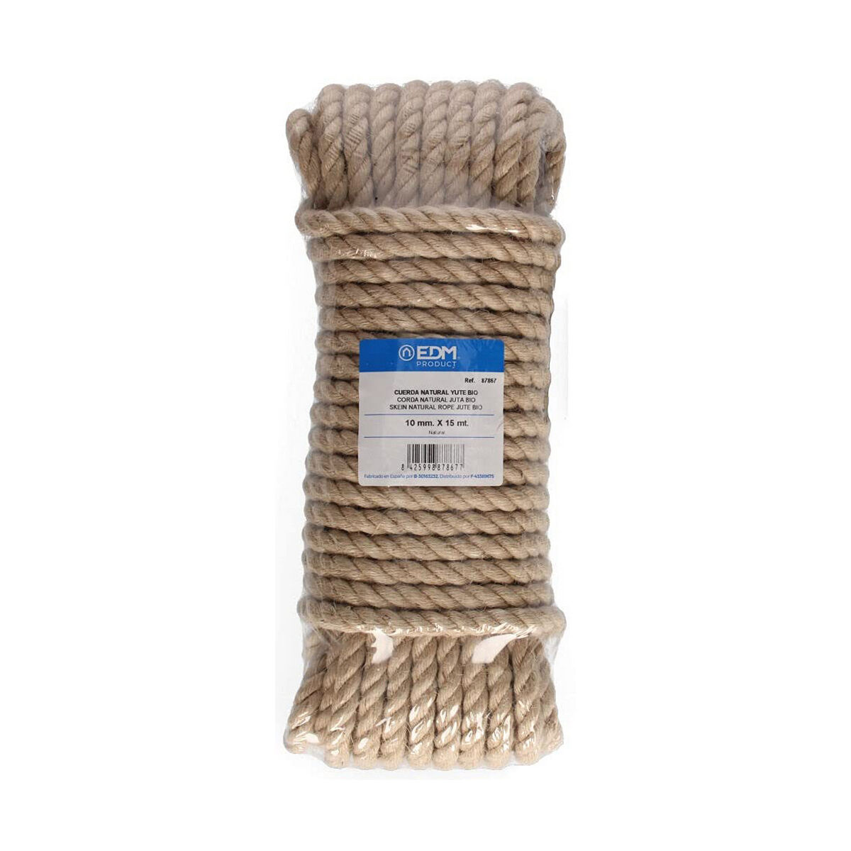 Snöre EDM 87867 Naturell Jute 15 m - 2