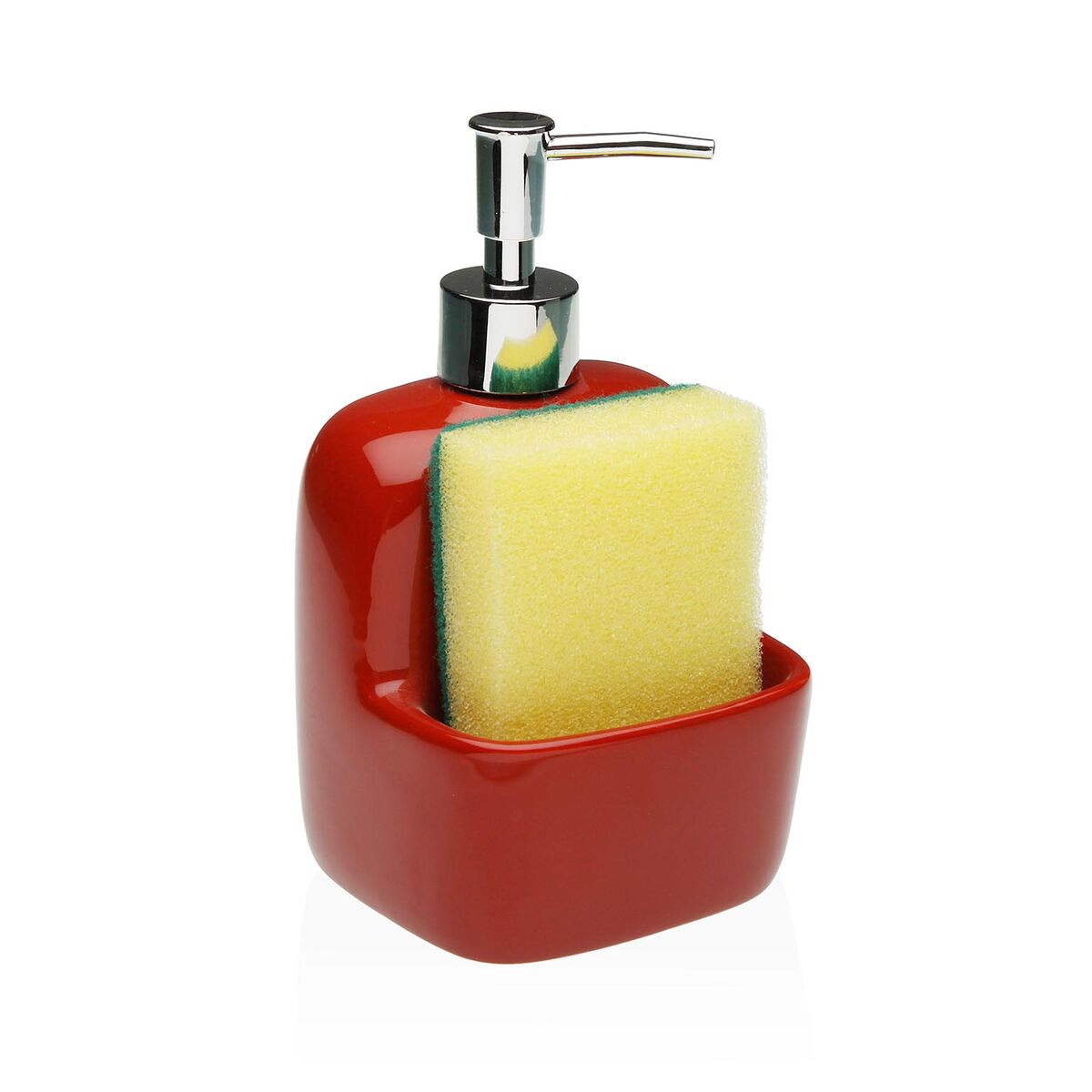 Tvåldispenser Versa Röd Keramik 9,4 x 17,8 x 10,5 cm