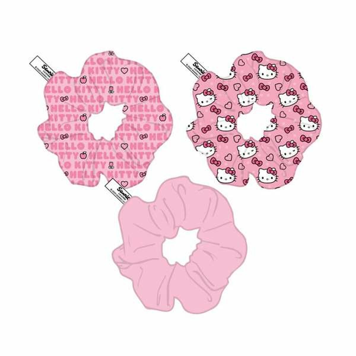 Hårband Hello Kitty Fuchsia 3 Delar - 2
