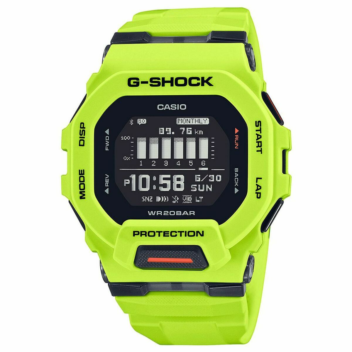 Smartklocka Casio G-SQUAD STEP TRACKER BLUETOOTH® Svart