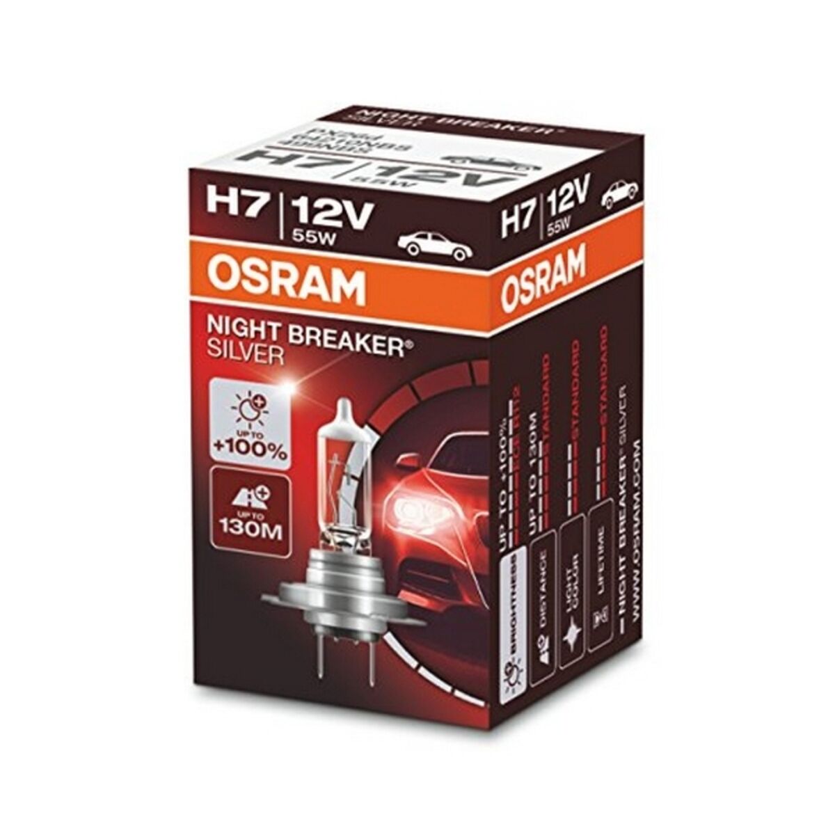 Glödlampa för bil Osram 64210NBS H7 12V 55W - 12
