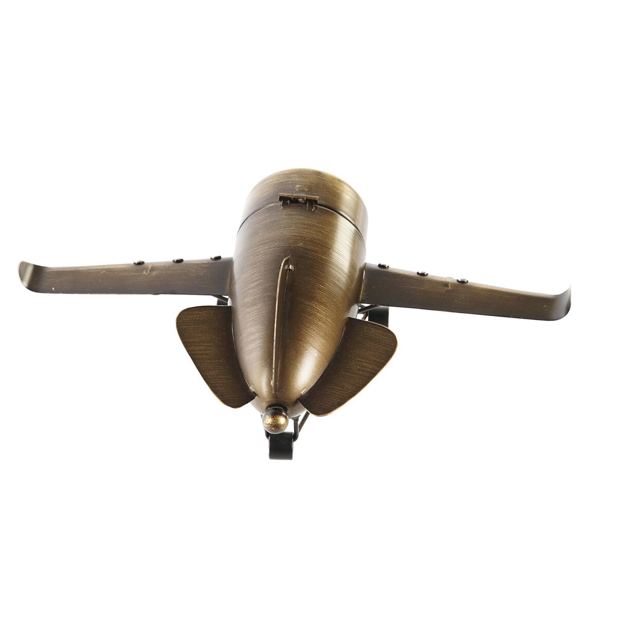 bordsklocka DKD Home Decor Gyllene Silvrig Flygplan (2 antal) - 4