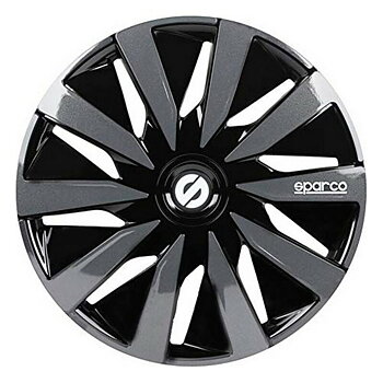 Navkapsel Sparco Lazio Svart/Grå 14" (4 uds)