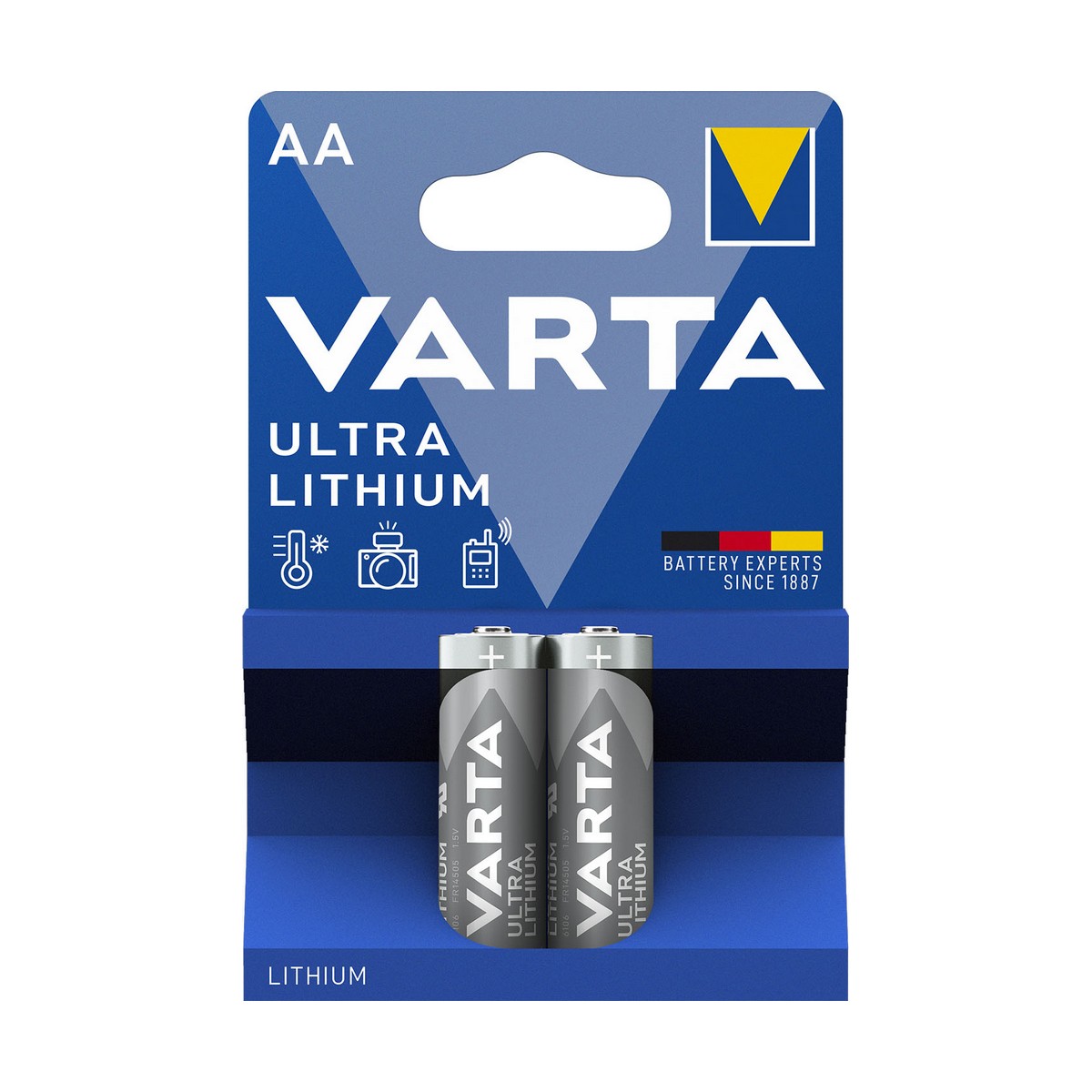 Batterier Varta Ultra Lithium 1,5 V (2 antal)