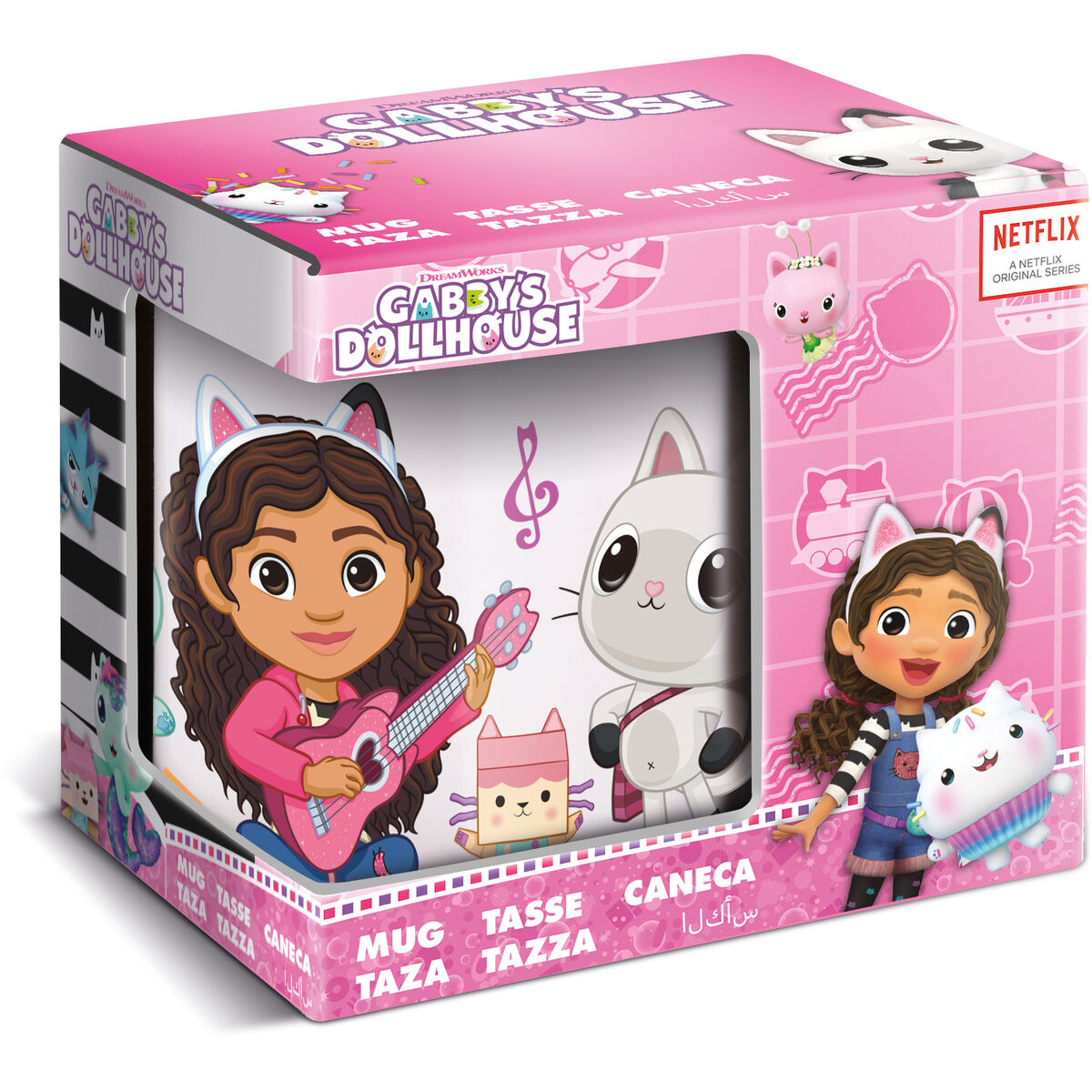 Mugg Gabby's Dollhouse Party Ljusrosa 350 ml 325 ml Keramik Presentlåda - 4