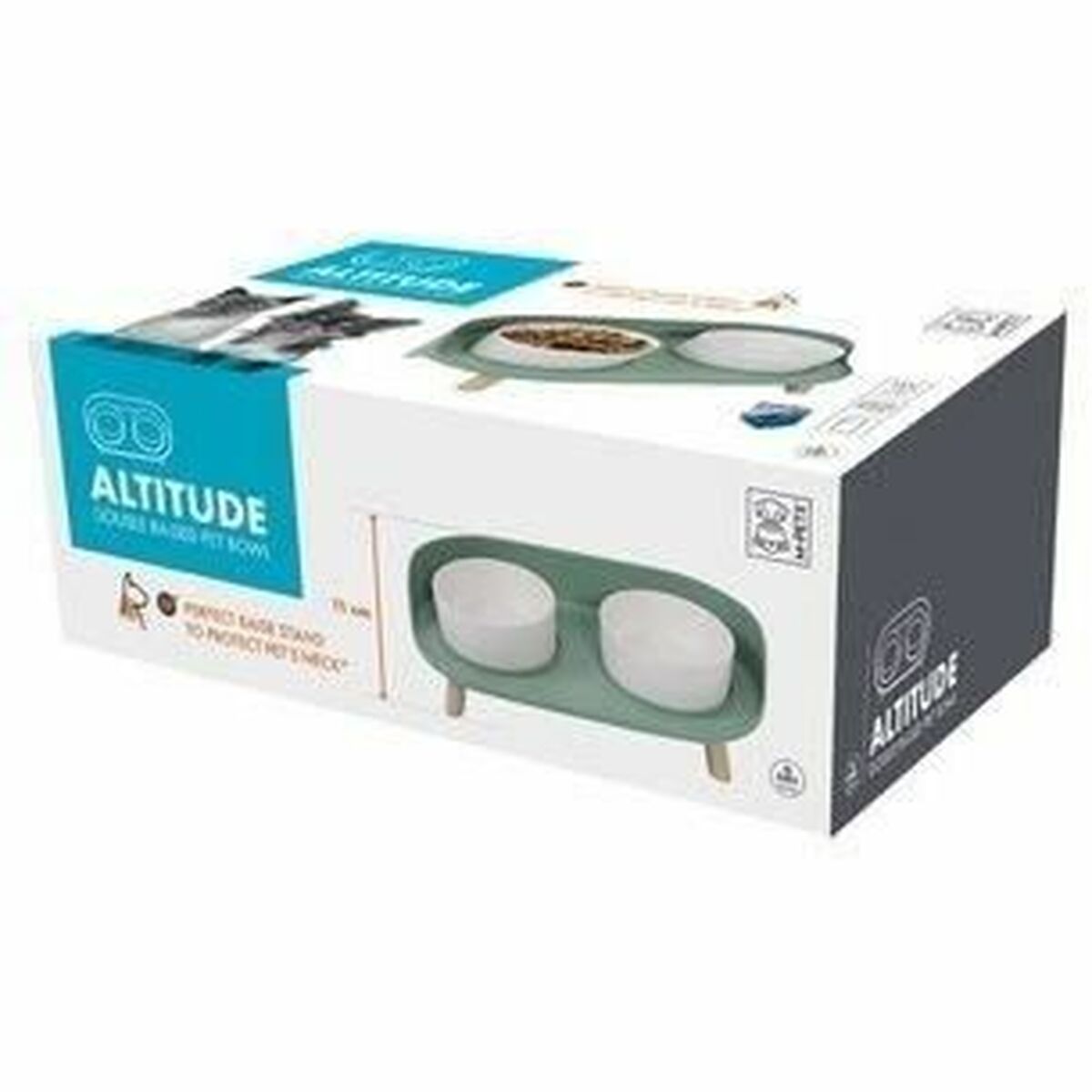 Hundmatare MPETS Altitude 50 ml Rostfritt stål Double - 3