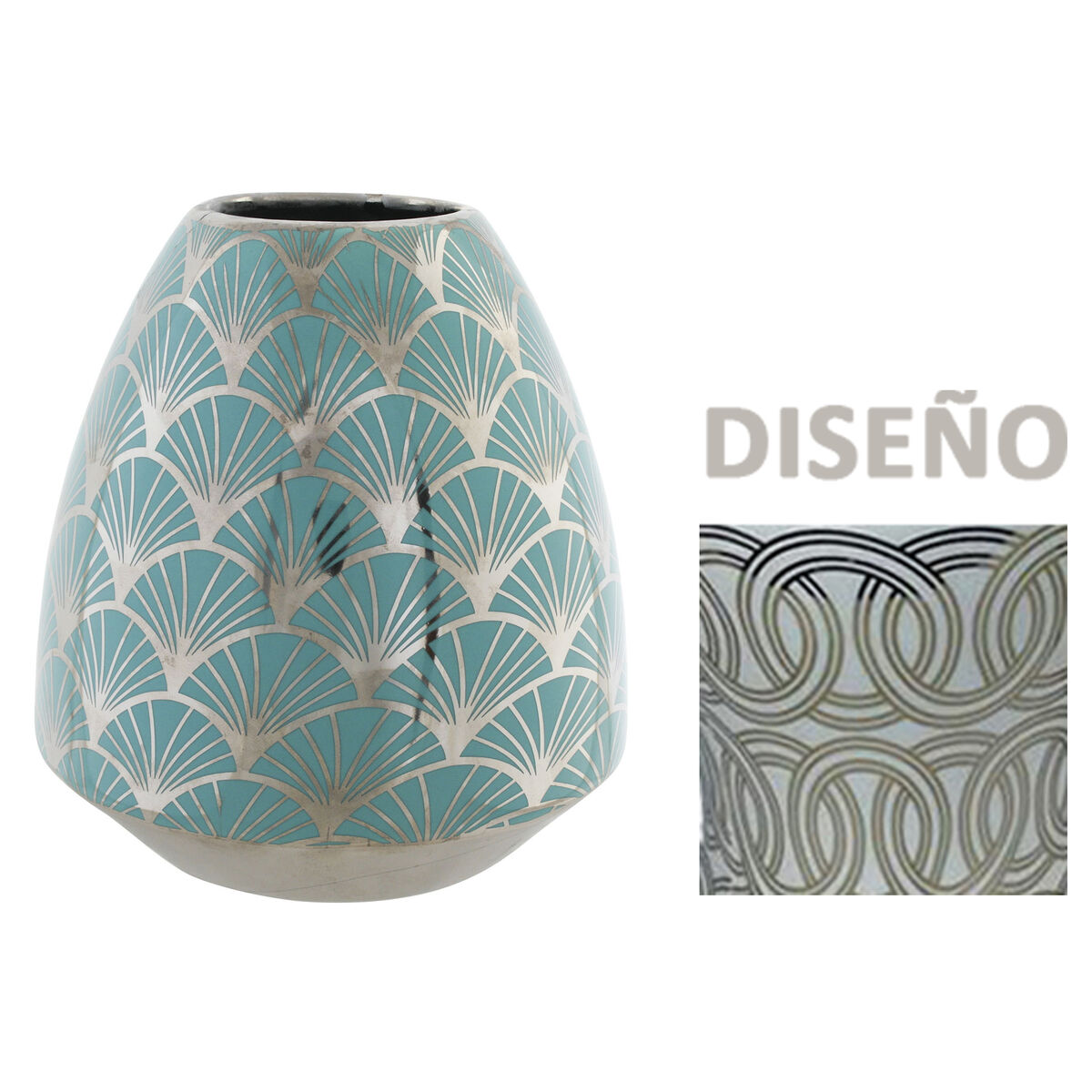 Vas DKD Home Decor Turkos (Renoverade A)