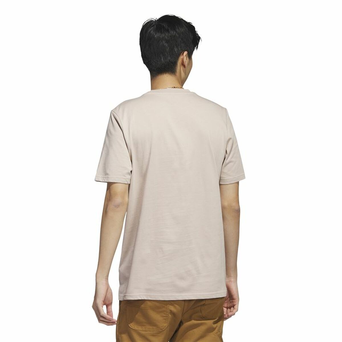 T-shirt med kortärm Herr Adidas Beige Kamouflage - 4