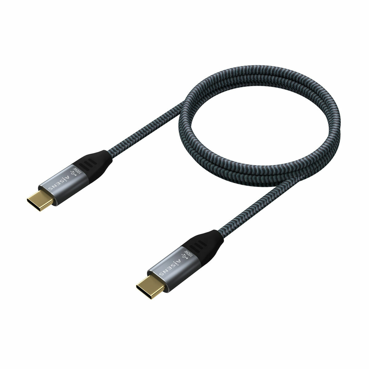 USB-C-kabel Aisens A107-0671 1 m Grå (1 antal) - 2