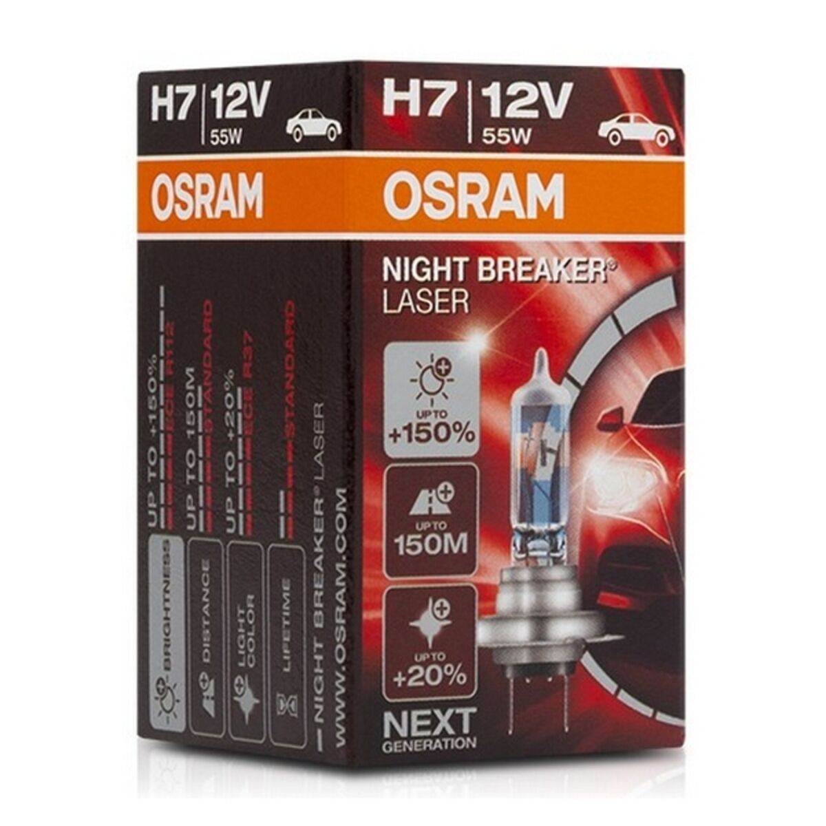 Glödlampa för bil Osram 64210NL H7 12V 55W - 8