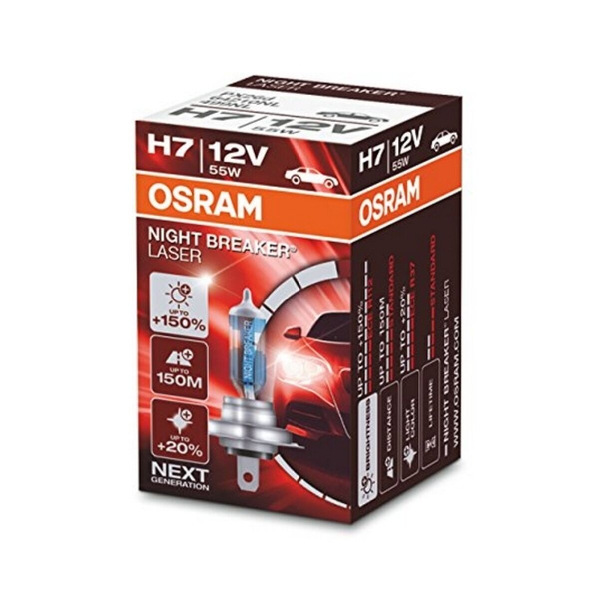 Glödlampa för bil Osram 64210NL H7 12V 55W - 12