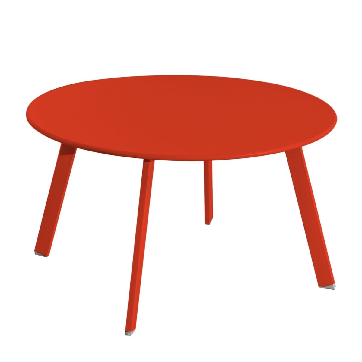Sidobord Marzia Röd Stål 70 x 70 x 40 cm - 7