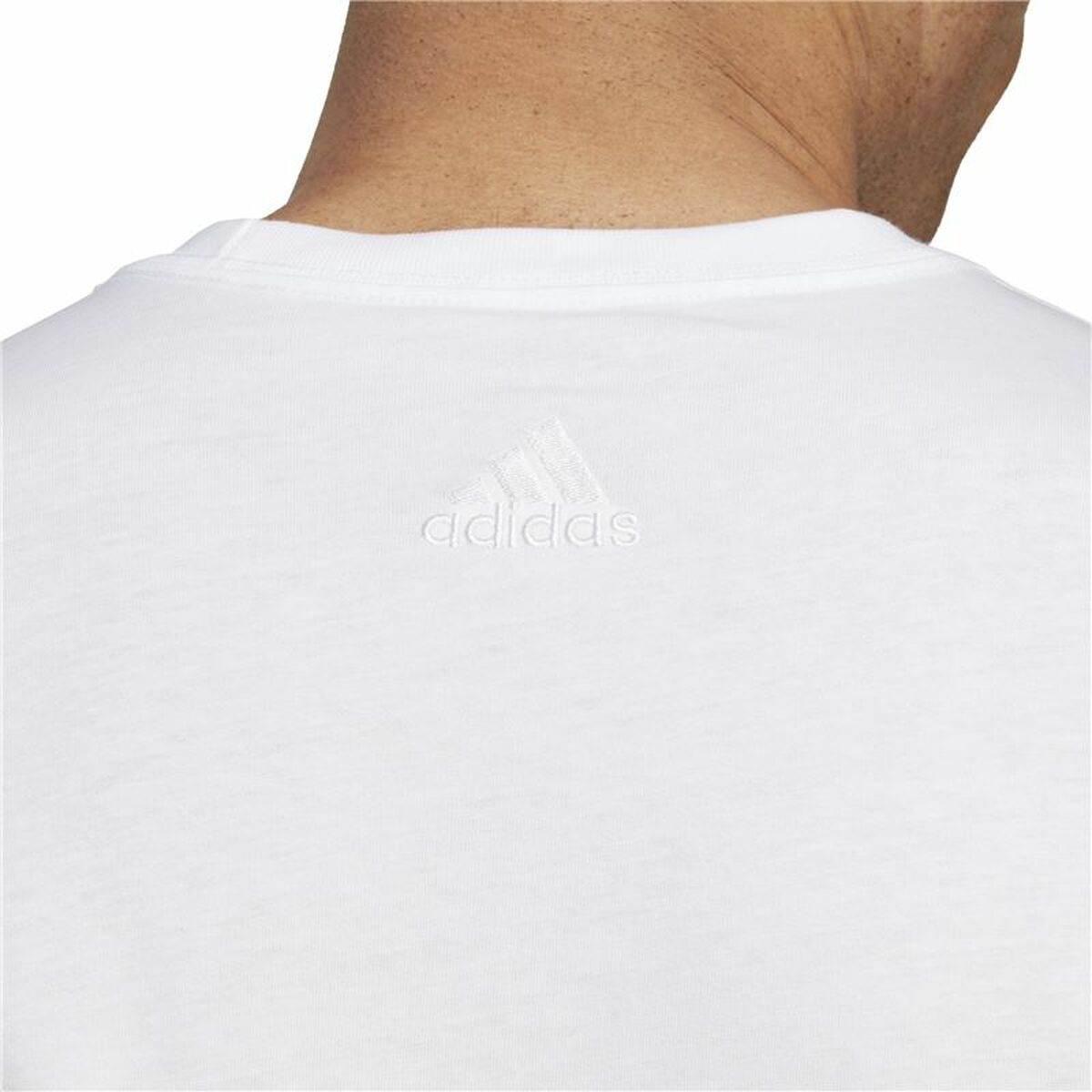 T-shirt med kortärm Herr Adidas Essentials Vit - 7
