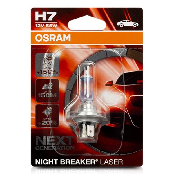 Glödlampa för bil Osram 64210NL-01B H7 12V 55W