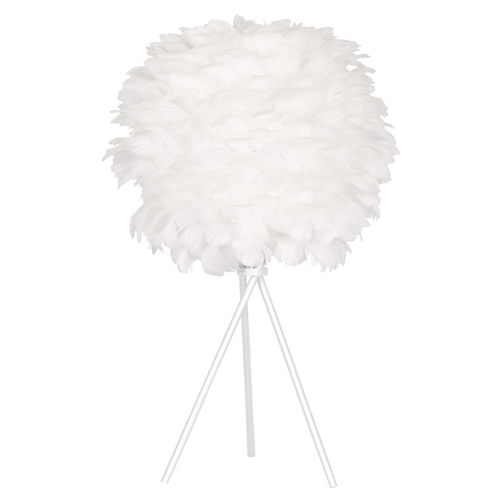 Bordslampa DKD Home Decor Vit Metall Fjäder (42 x 42 x 60 cm)