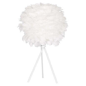 Bordslampa DKD Home Decor Vit Metall Fjäder (42 x 42 x 60 cm)