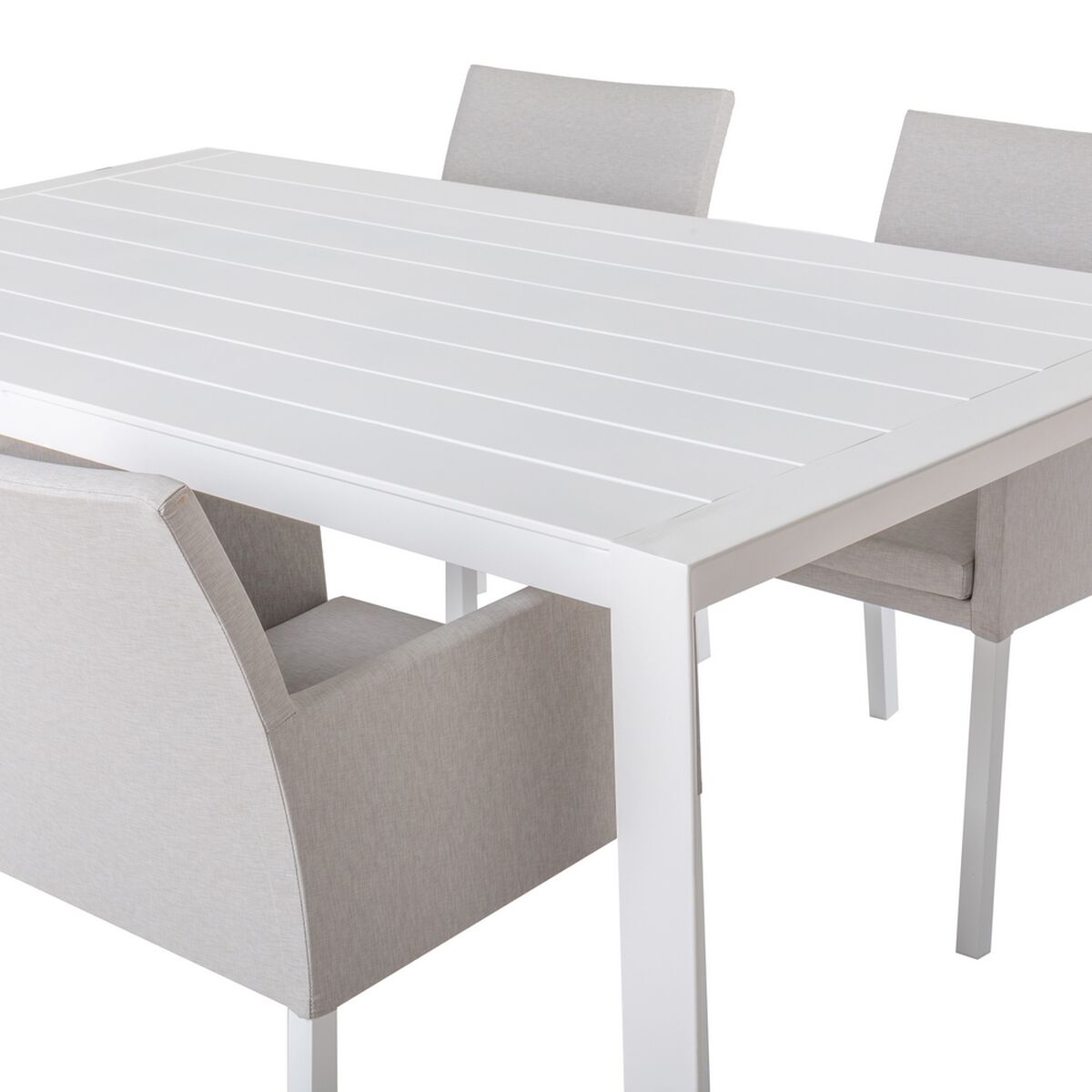 Matsalsbord Io Vit Aluminium 180 x 100 x 75 cm - 4