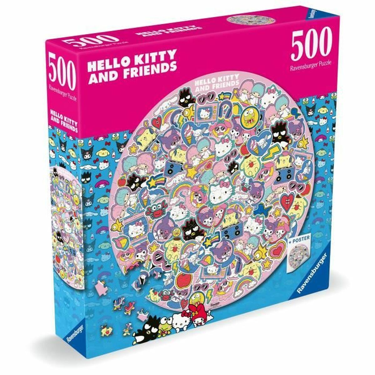 Pussel Hello Kitty Hello Kity and friends 500 Delar