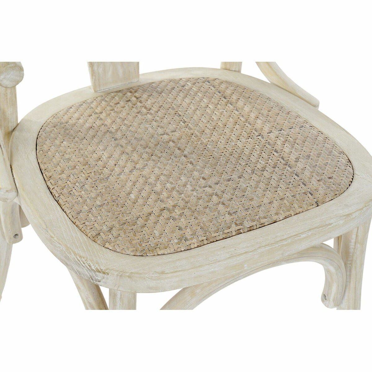 Matsalsstol DKD Home Decor Vit 56 x 50 x 76 cm - 6