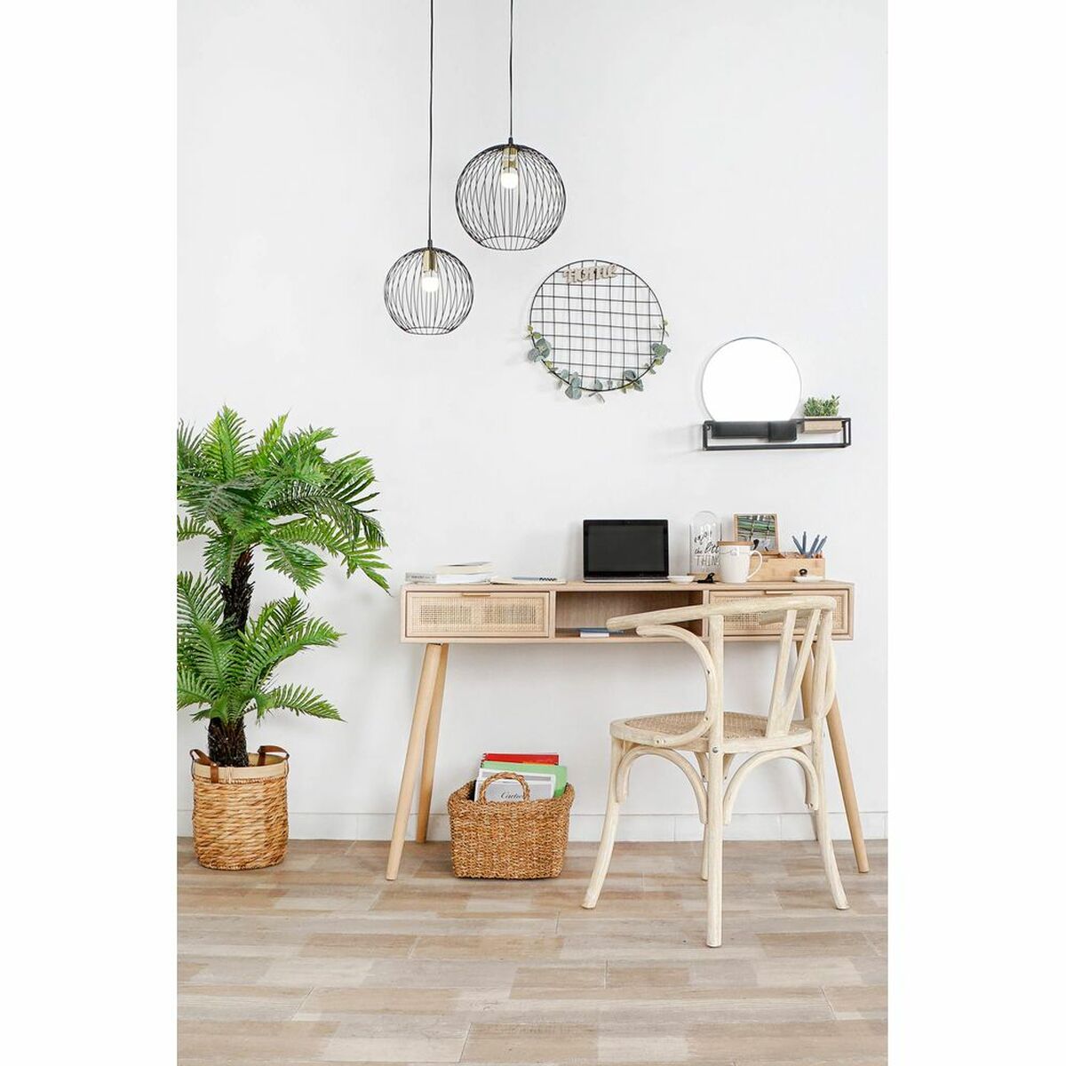 Matsalsstol DKD Home Decor Vit 56 x 50 x 76 cm - 8