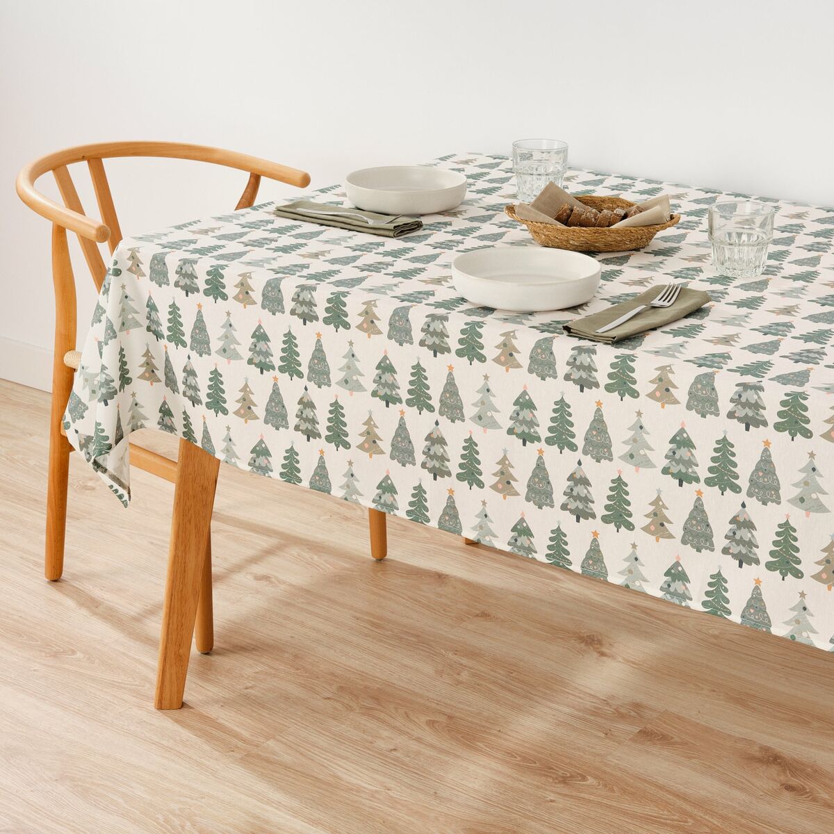 Fläckresistent bordsduk i harts Belum Merry Christmas Multicolour 200 x 150 cm - 2