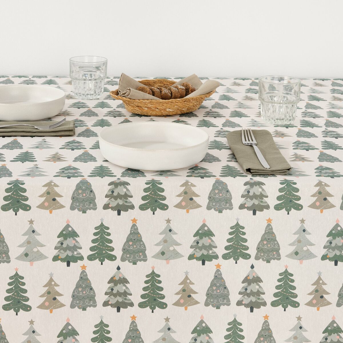 Fläckresistent bordsduk i harts Belum Merry Christmas Multicolour 200 x 150 cm - 4