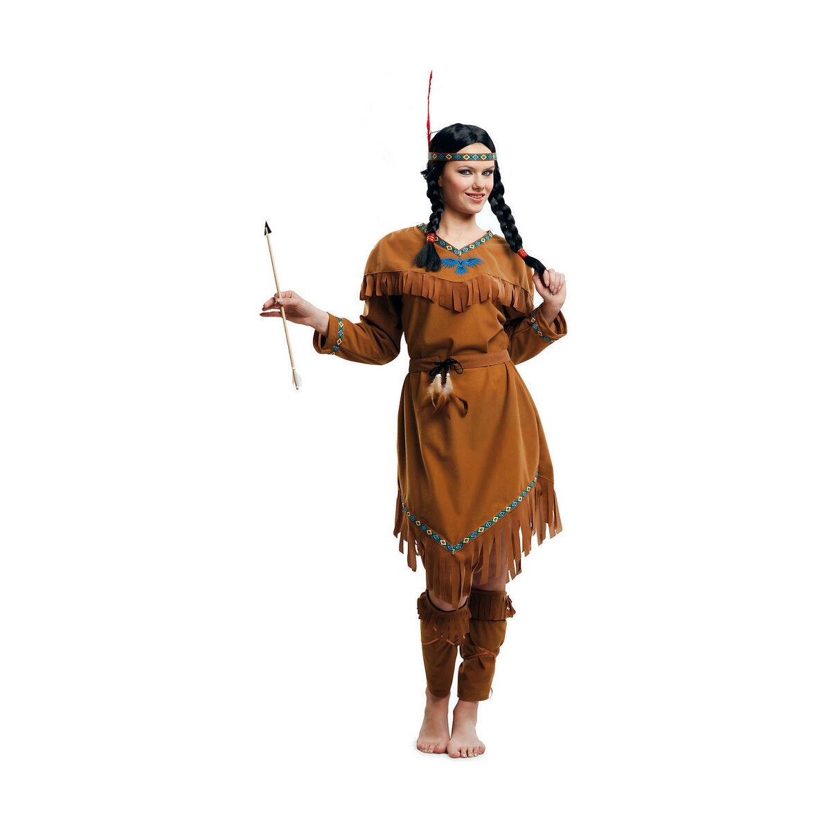 Maskeraddräkt vuxna My Other Me American Indian (4 Delar)