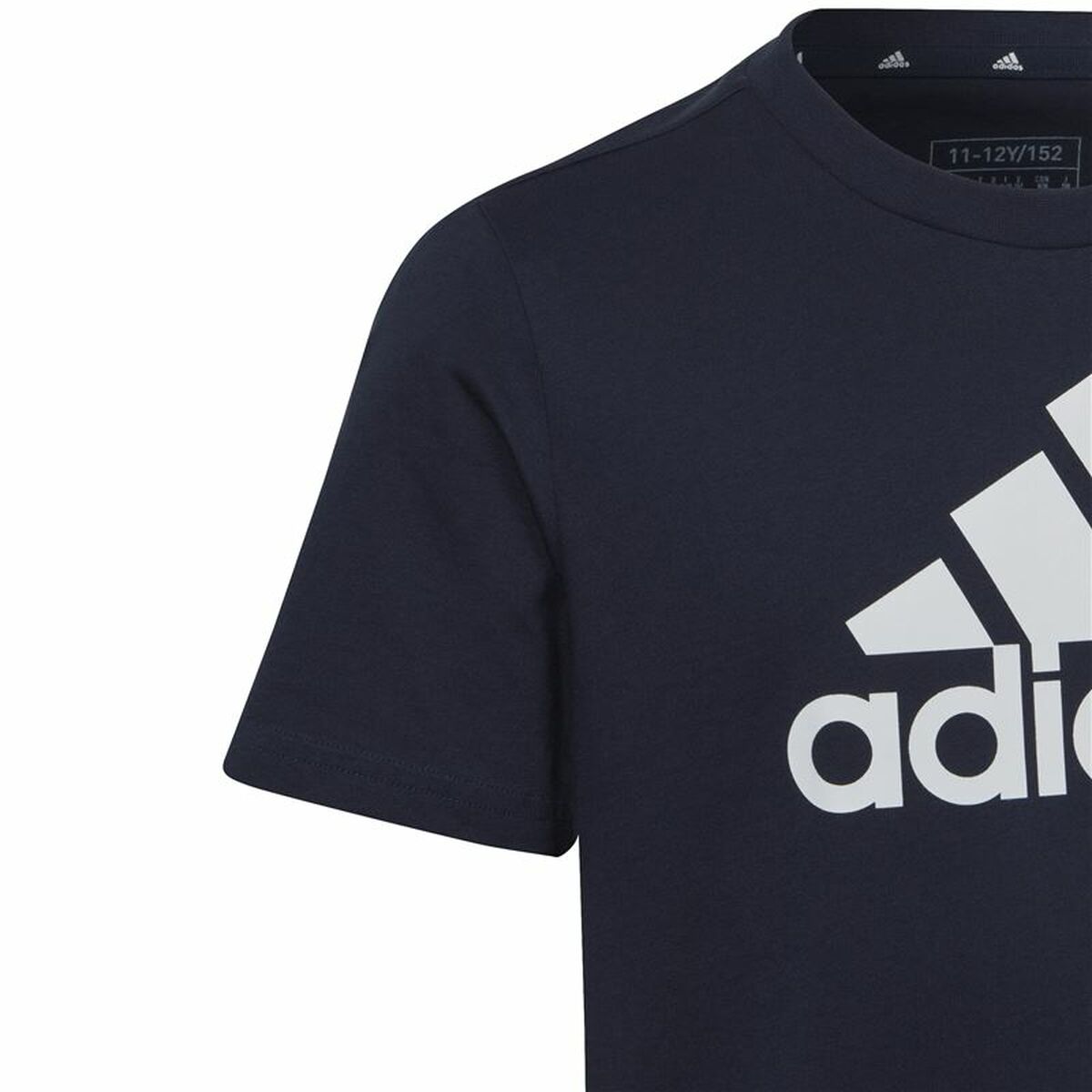 Barn T-shirt med kortärm Adidas Svart - 4