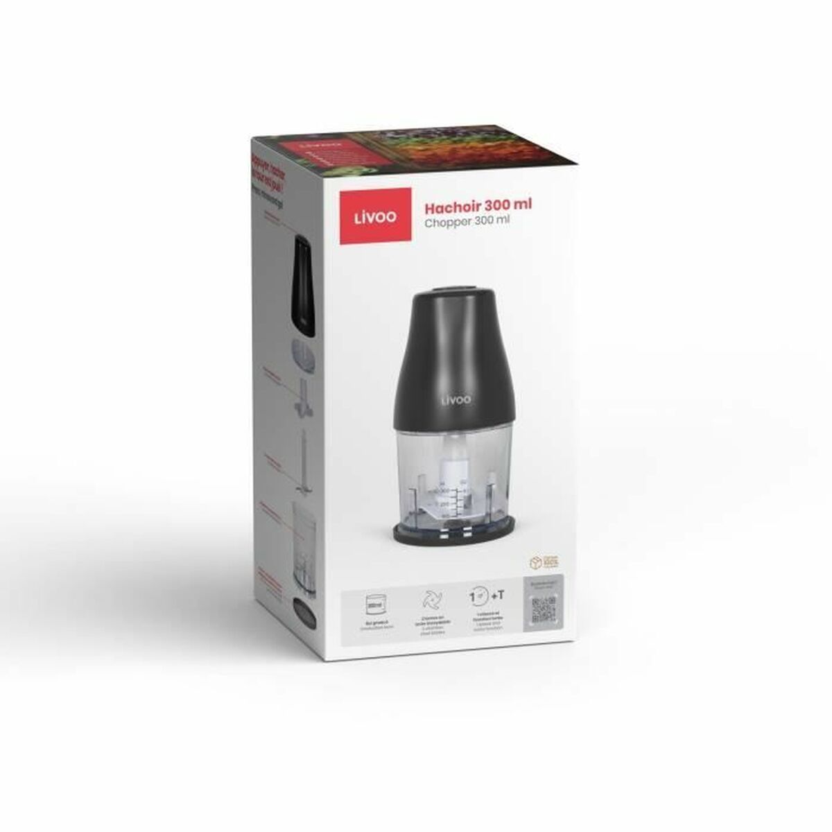Köttkvarn Livoo Chopper Svart 400 W Rostfritt stål - 4