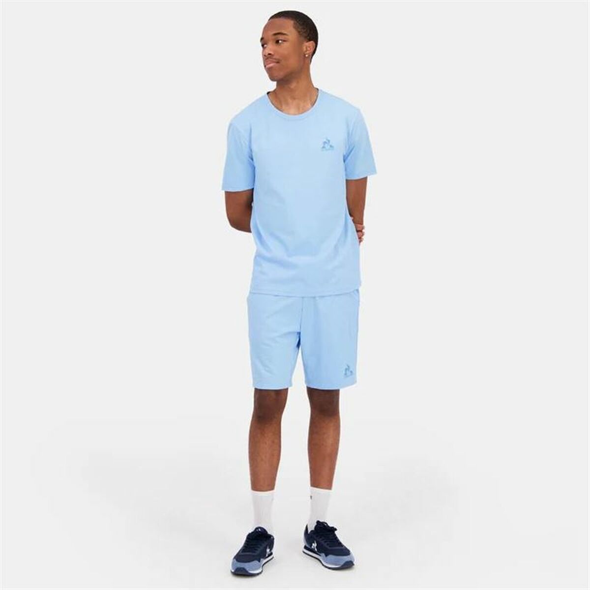 T-shirt med kortärm Herr Le coq sportif Monochrome N°3 Aquamarine - 3