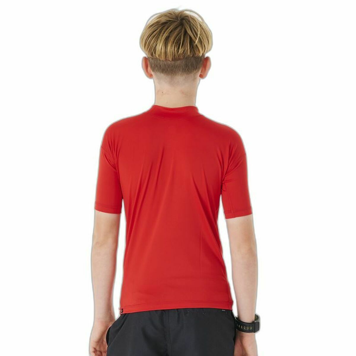 T-shirt med kortärm Barn Rip Curl Corps L/S Rash Vest  Röd Lykra Surfing - 3