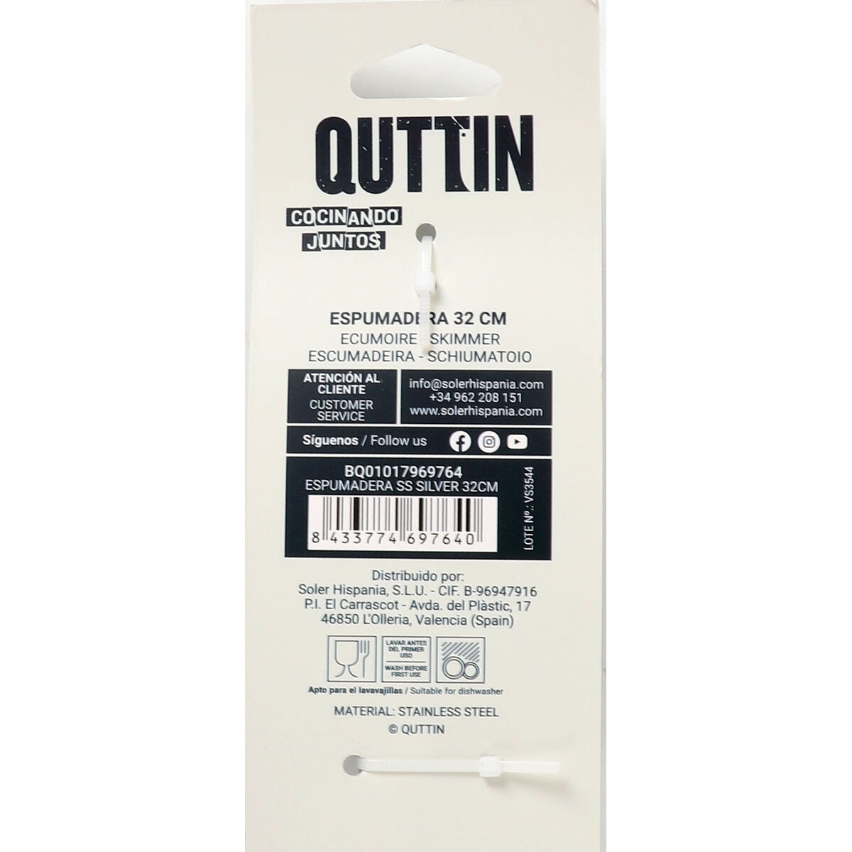 Hålslev Quttin Rostfritt stål 11,5 x 32 cm (32 cm) - 5