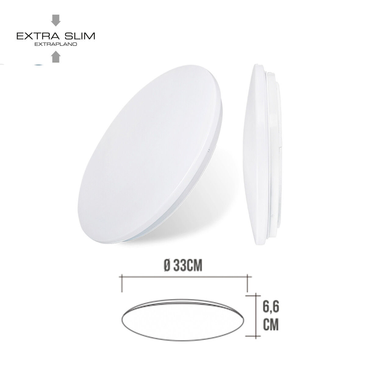 Infälld taklampa/vägglampa med LED EDM 32517 F 18 W 82 W 1820 Lm (4000 K) - 3