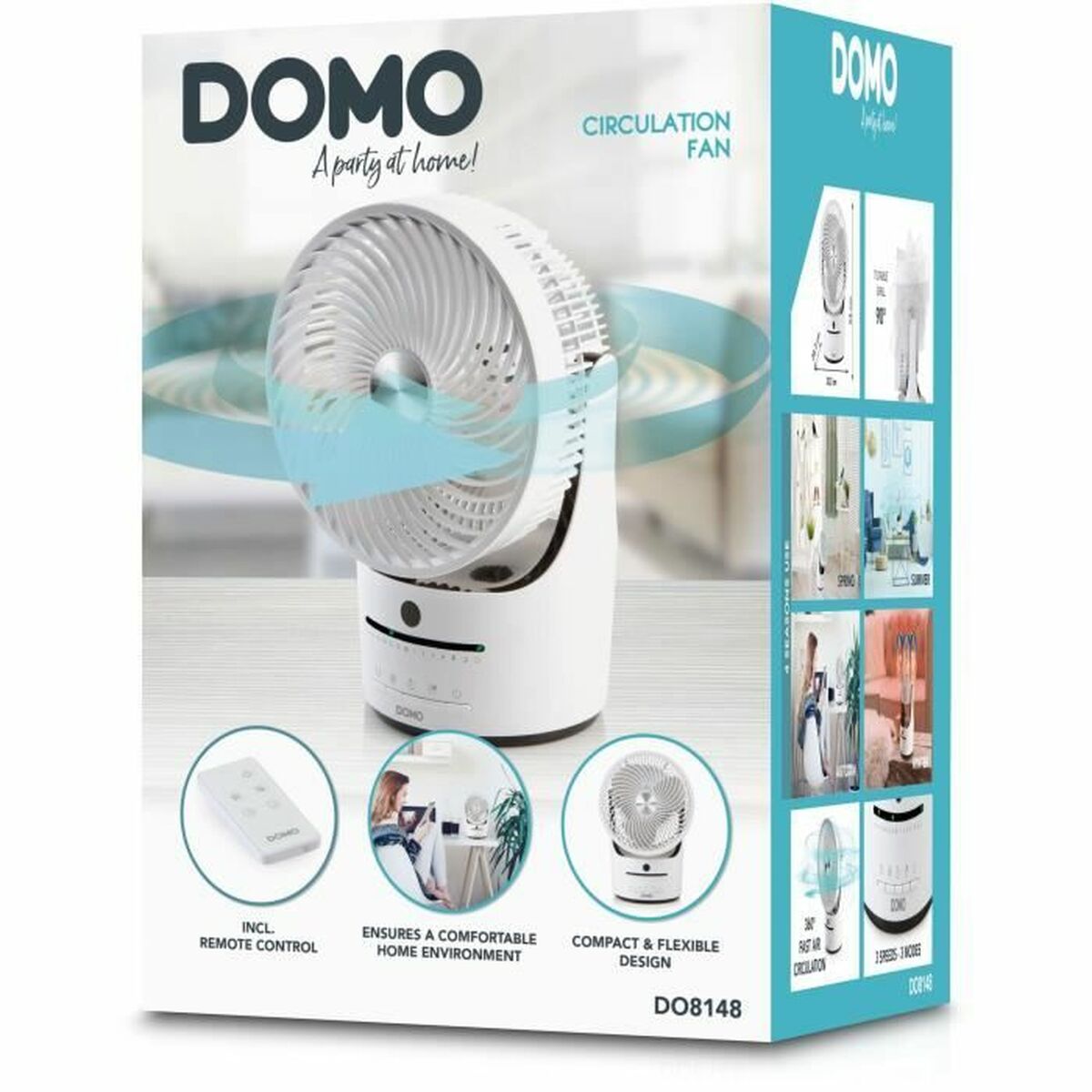 Bordsfläkt DOMO DO8148 Vit 45 W - 2