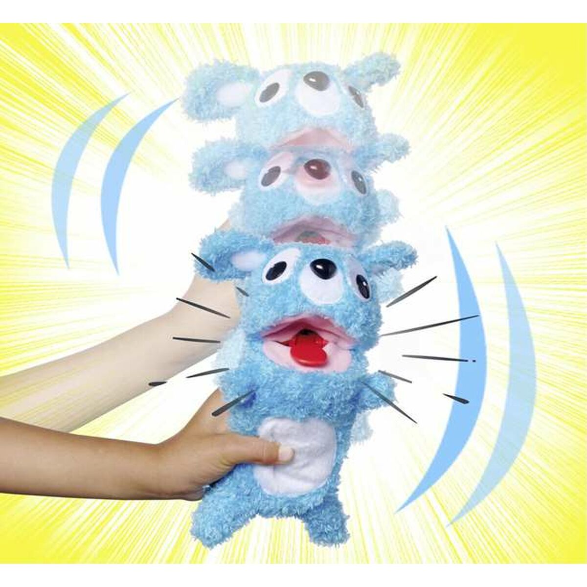 Mjukdjur med ljud Simba Screamerz Björn 30 cm Blå Multicolour - 2