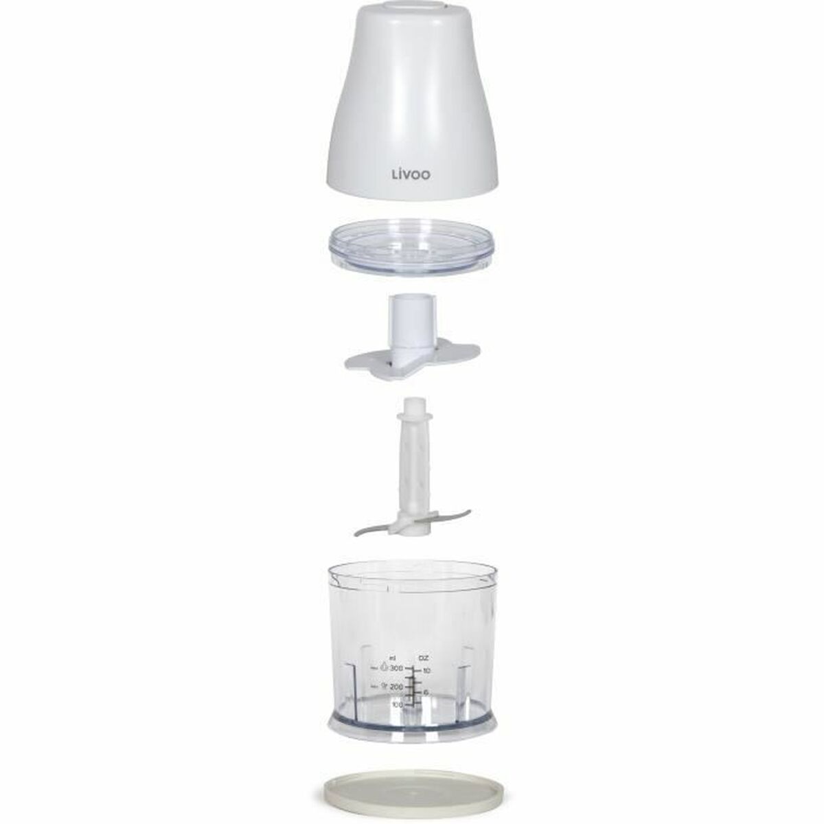 Köttkvarn Livoo Chopper Vit 400 W Rostfritt stål - 3