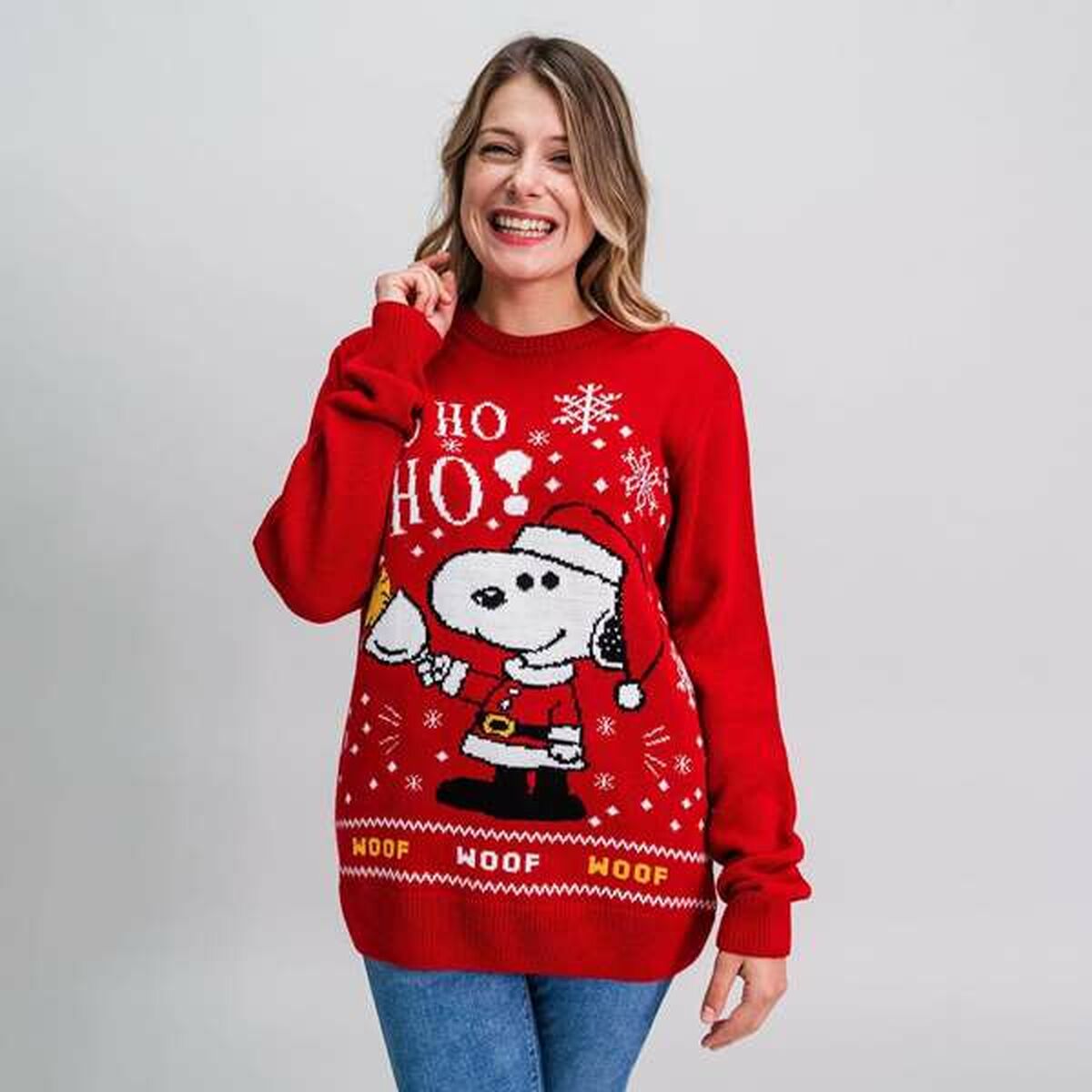 Tröja Unisex Snoopy Röd - 4