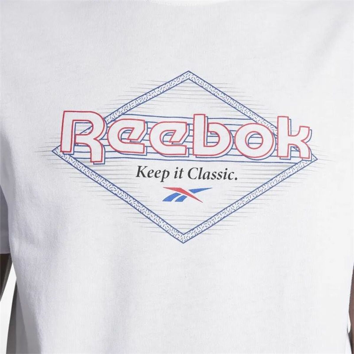 T-shirt med kortärm Herr Reebok Graphic Series Vit - 4