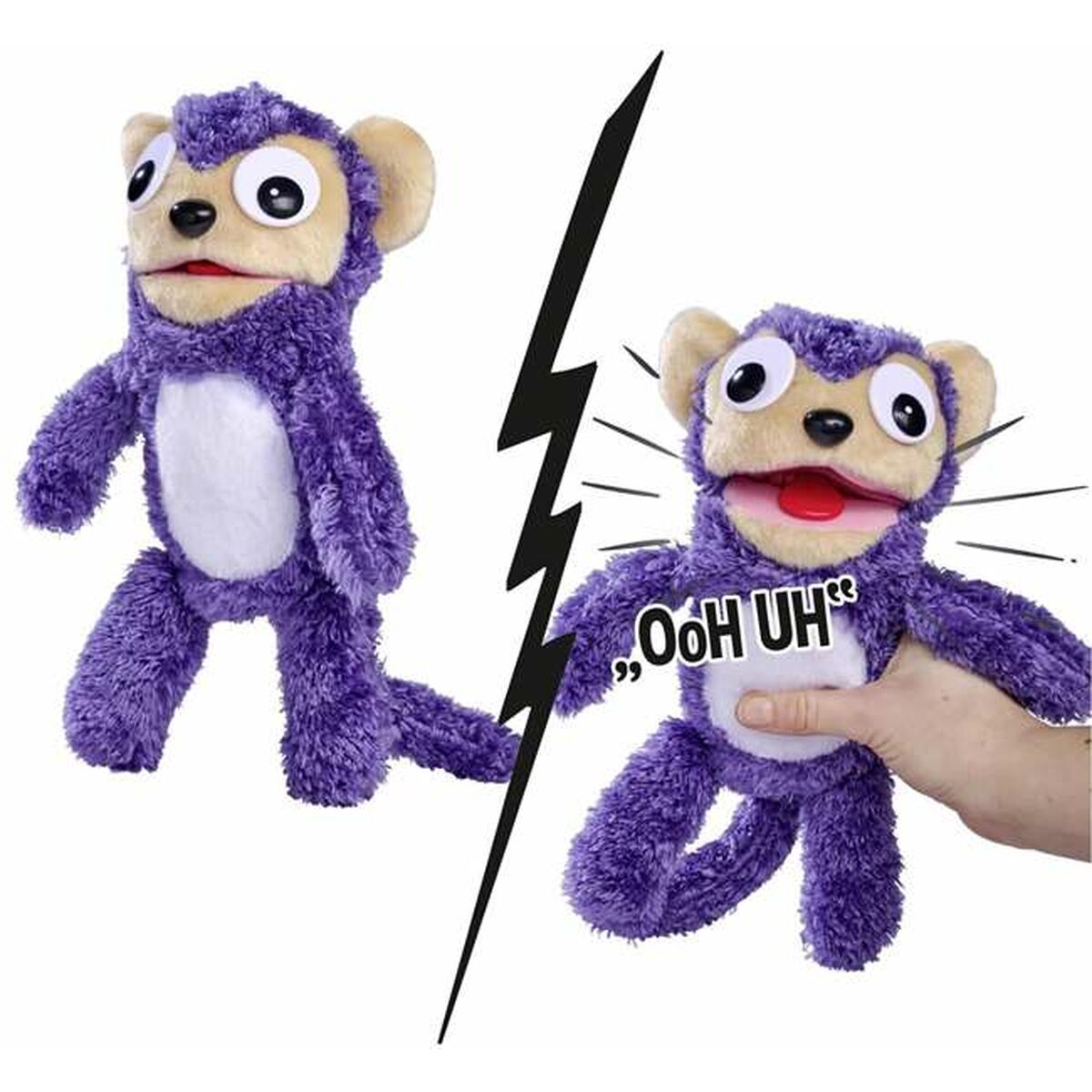 Mjukdjur med ljud Simba Screamerz Apa 30 cm Purpur - 3
