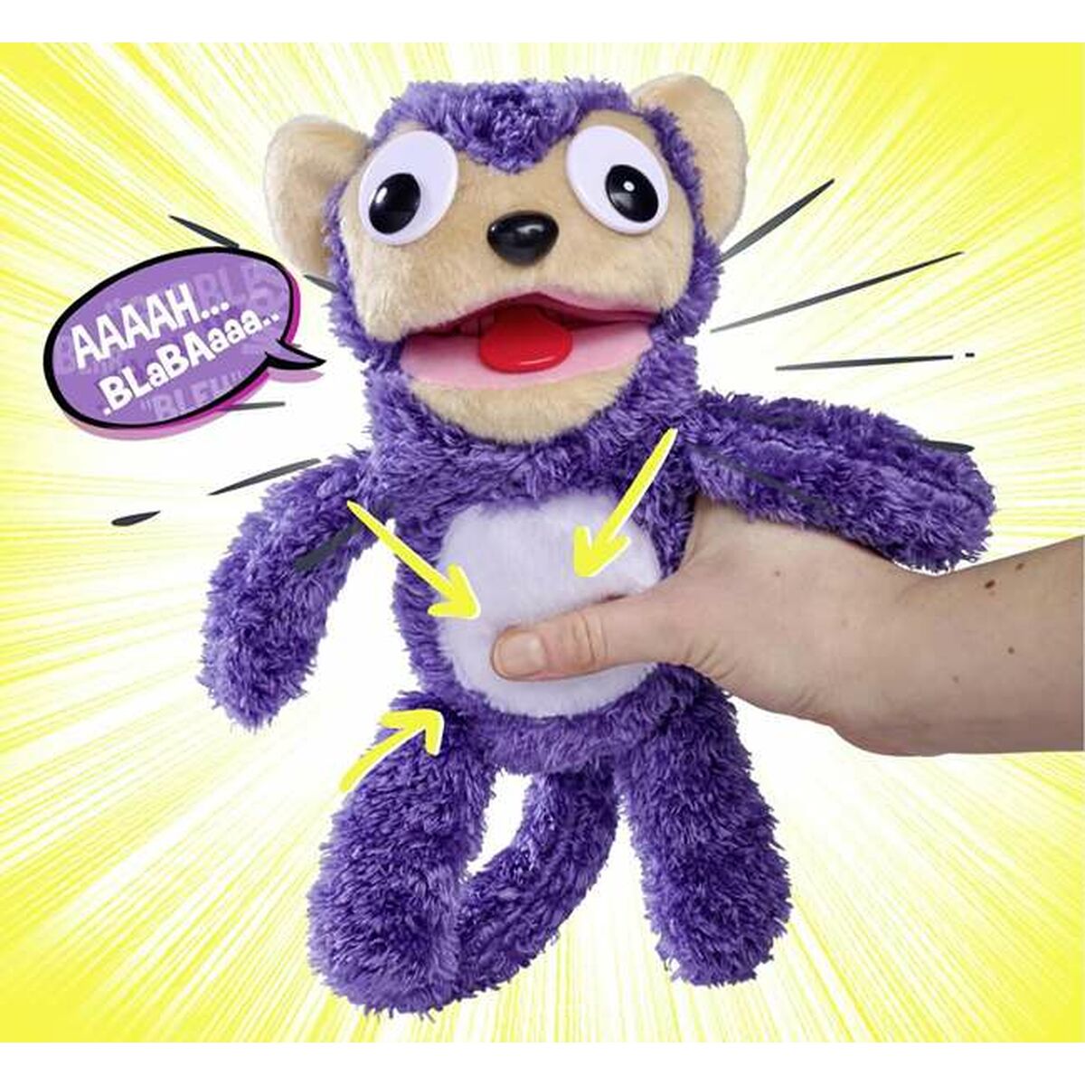 Mjukdjur med ljud Simba Screamerz Apa 30 cm Purpur - 4